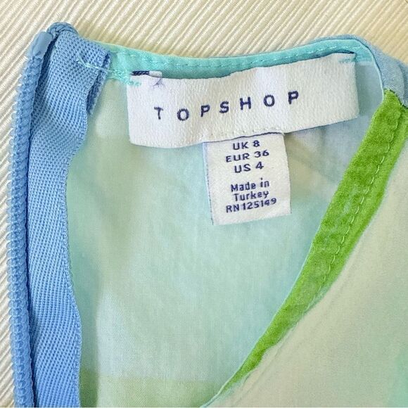 Topshop Womens Dress Casual Long  Abstract Cotton Sleeveless Resort Fashion 4 - Picture 4 of 6